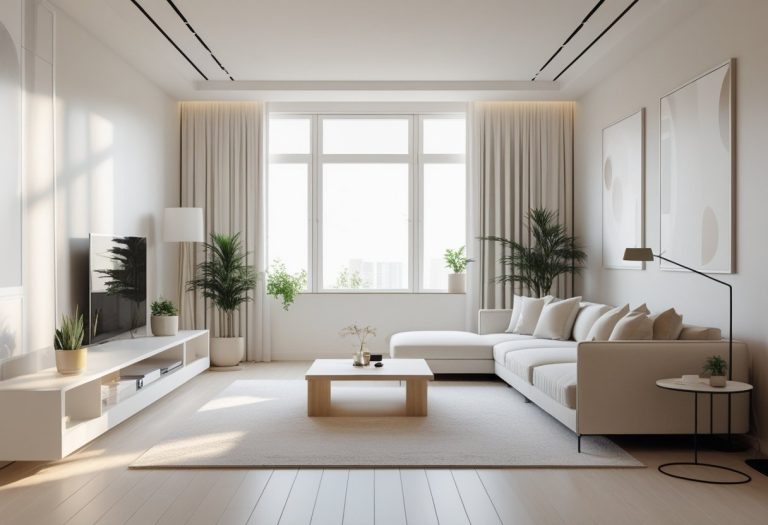 Modern Elegance: A Minimalist Living Room Design for Timeless Comfort and Style
