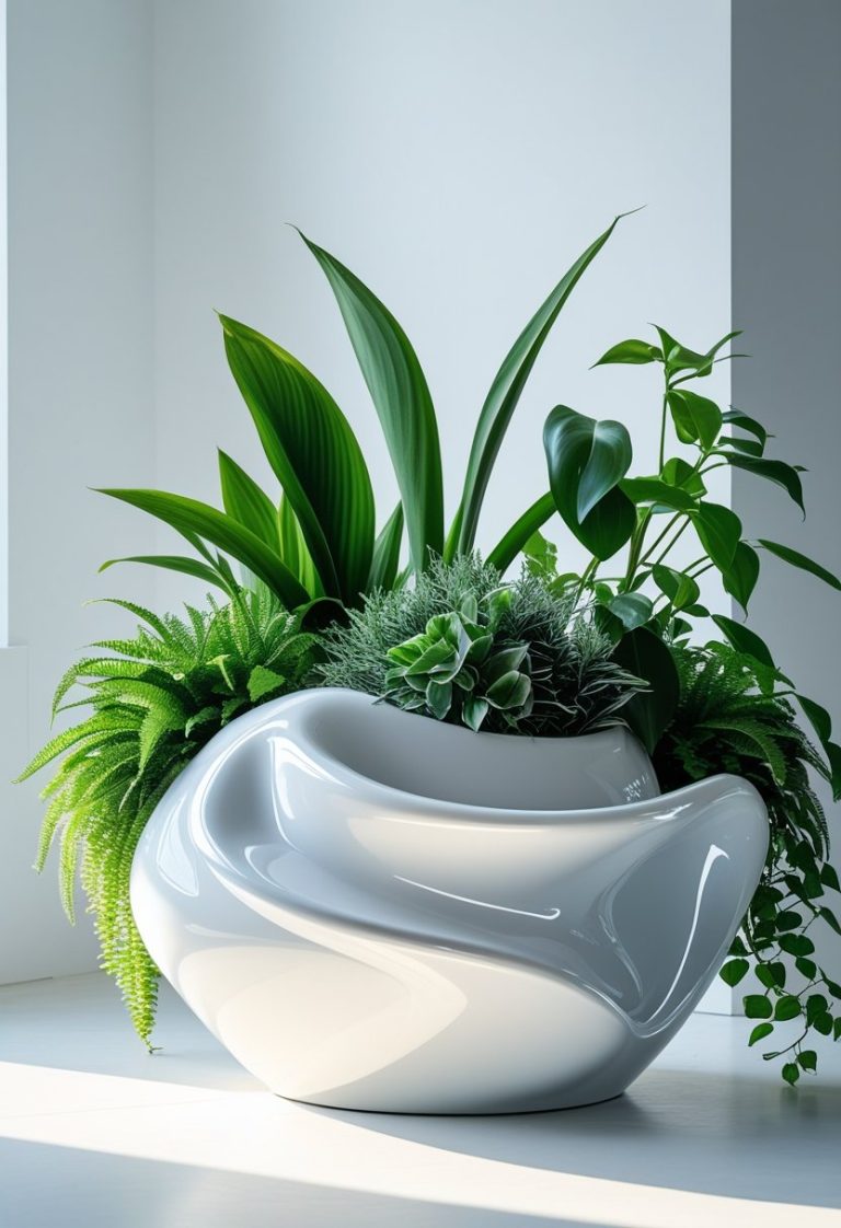 Futuristic Indoor Planter Design for Modern Luxury Homes