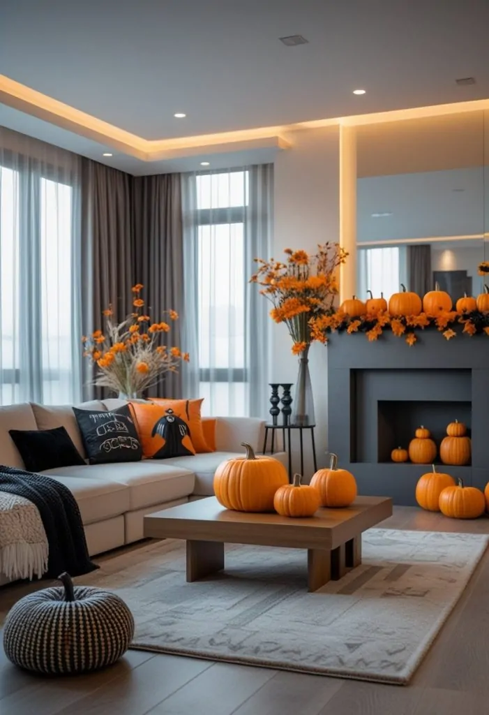 Stunning Halloween Living Room