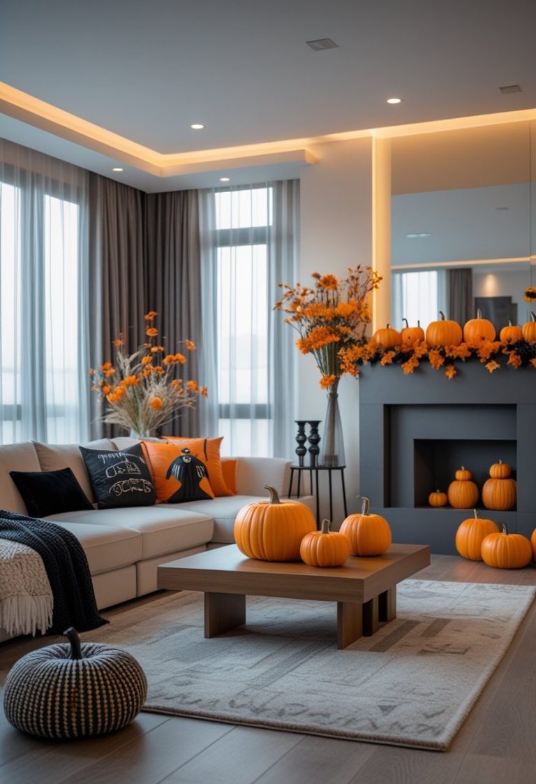 Stunning Halloween Living Room