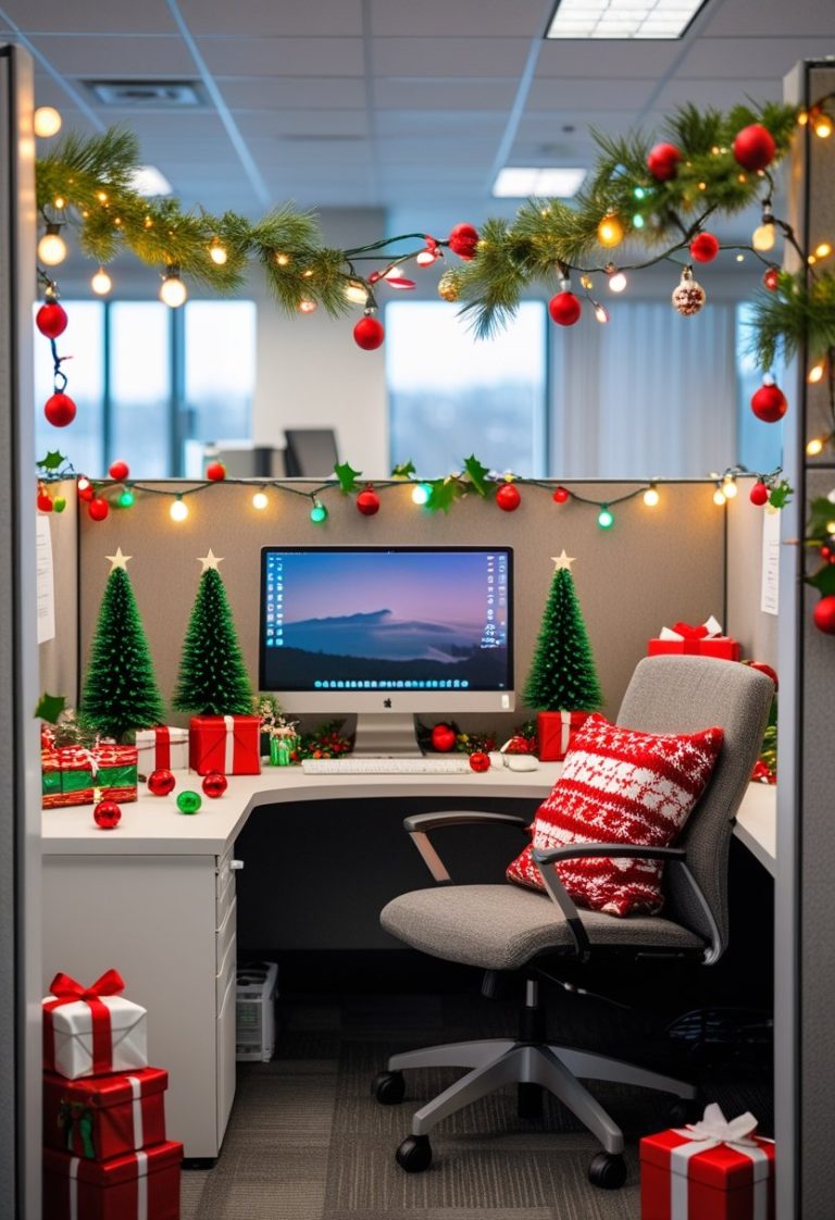 Creative Christmas Cubicle