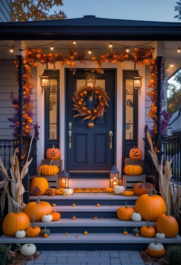 Stylish Halloween Porch