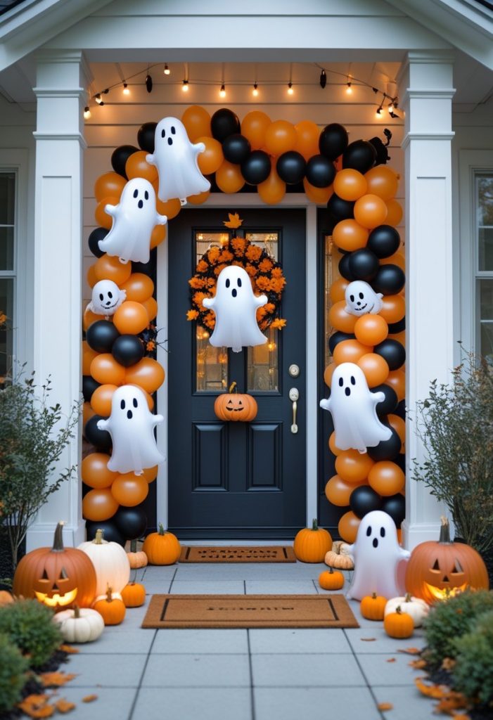 Spooky-Chic Halloween Entryway